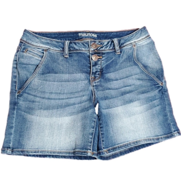 Maurices Pants - EUC Maurices Women's Button Fly 5 Pocket Medium Wash Blue Jean Shorts Size 5/6